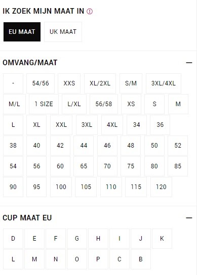 kopen in EU of UK cupmaat?