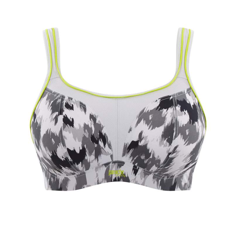 Panache BH sport moulded padded zonder beugel Sports E-J Grey Animal
