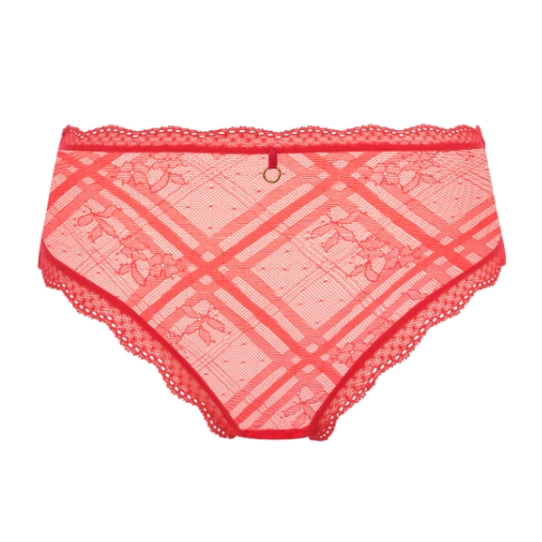 Freya high waist slip Freya Fatale XS-XL Noir & Chili Red