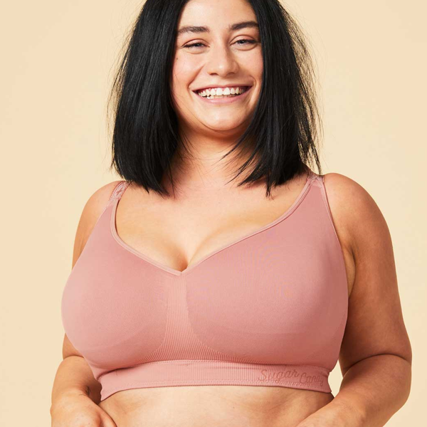 Sugar Candy bralette Basic XS-4XL Rosewood