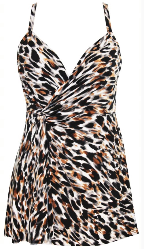 Miraclesuit tankini Fur Realz Adora 40-46 Brown Multi