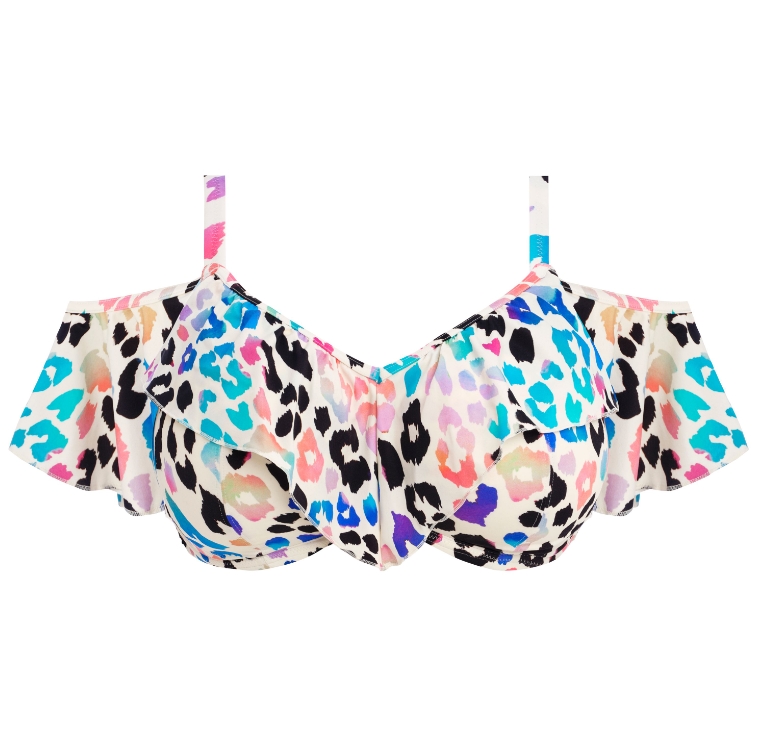 Elomi bikini top plunge met ruffle Party Bay E-HH Multi