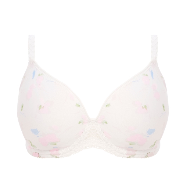 Freya BH moulded padded plunge t-shirt Deco Daydreaming DD-GG Flora White