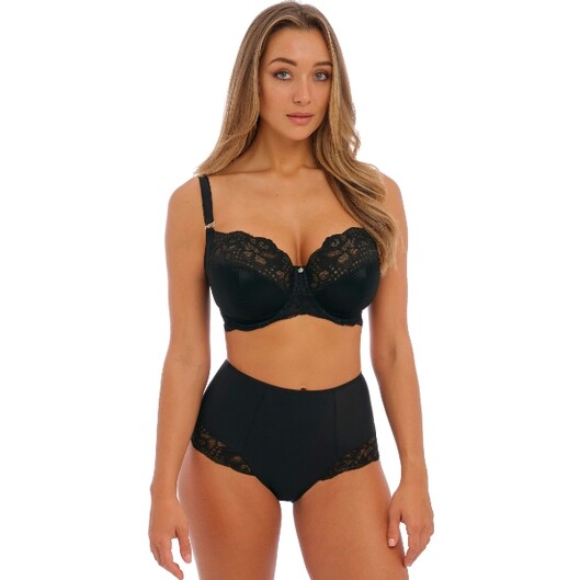 Fantasie slip high waist Reflect XS-XXL Black & Natural Beige