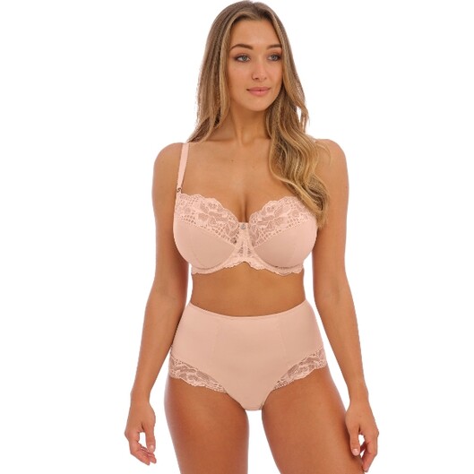 Fantasie slip high waist Reflect XS-XXL Black & Natural Beige