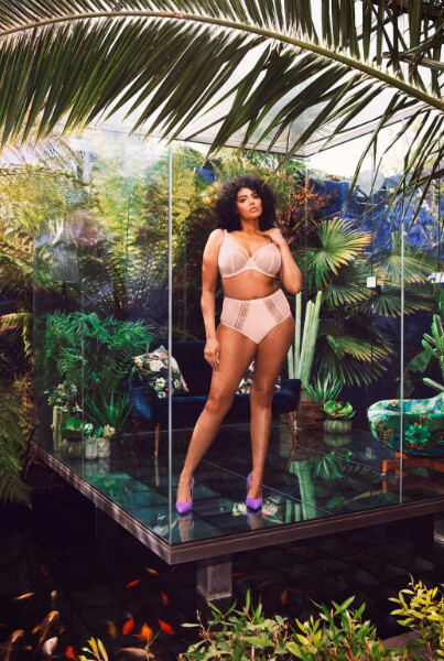 Elomi BH plunge Matilda DD-K Pearl Blush