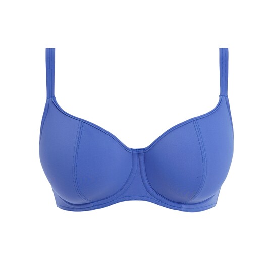 Freya bikini top sweetheart soft padded Jewel Cove DD-HH Plain Azure