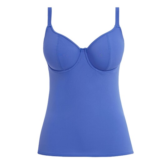 Freya tankini top plunge Jewel Cove DD-HH Plain Azure