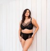 Elomi slip taille Brianna M-4XL Black & White thumbnail