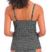Freya tankini top plunge Check In DD-HH Monochrome thumbnail