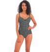 Freya tankini top plunge Check In DD-HH Monochrome thumbnail