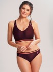 Panache bikini crop top balconet Kira Active E-K Mulberry thumbnail