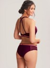 Panache bikini crop top balconet Kira Active E-K Mulberry thumbnail