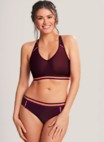 Panache bikini crop top balconet Kira Active E-K Mulberry thumbnail