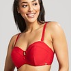 Panache bikini top padded bandeau Marianna DD-H Crimson thumbnail