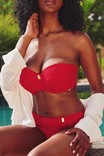 Panache bikini top padded bandeau Marianna DD-H Crimson thumbnail