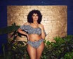 Elomi bikini top plunge met ruffle Pebble Cove E-HH Black  thumbnail