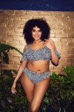 Elomi bikini top plunge met ruffle Pebble Cove E-HH Black  thumbnail