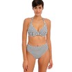 Freya bikini top halter plunge Jewel Cove DD-H Stripe Black thumbnail