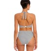 Freya bikini top halter plunge Jewel Cove DD-H Stripe Black thumbnail