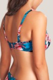 Panache Swim bikini top padded bandeau Anya Riva E-H Blue Floral thumbnail