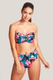 Panache Swim bikini top padded bandeau Anya Riva E-H Blue Floral thumbnail