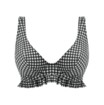 Freya bikini top plunge high apex Check In DD-J Monochrome thumbnail