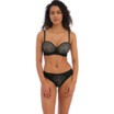 Freya BH moulded padded strapless Tailored DD-GG Black thumbnail